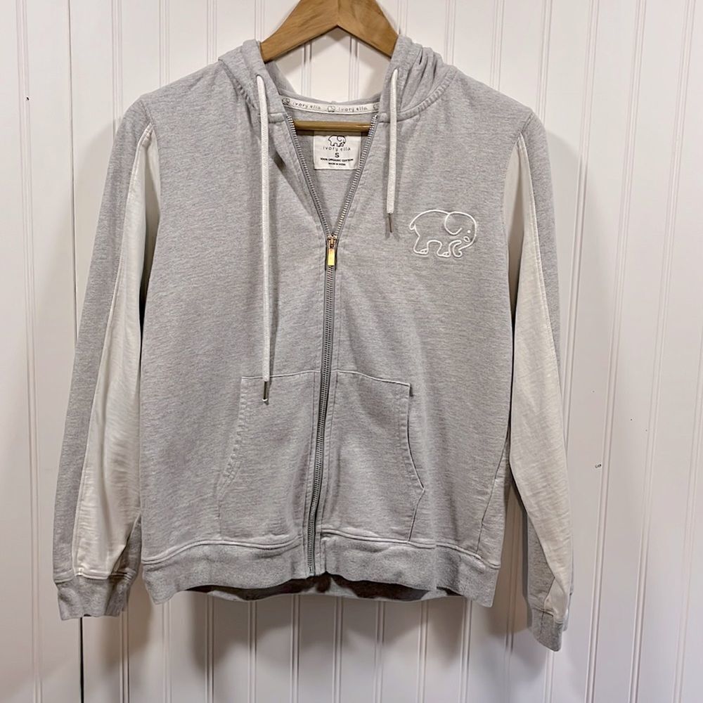 Ivory Ella zip up hoodie
